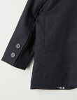Teeny Weeny Linen Blend Jacket, Navy product photo View 02 S
