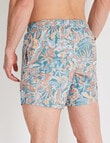 Gasoline Abstract Floral Swimshort, Sage product photo View 02 S
