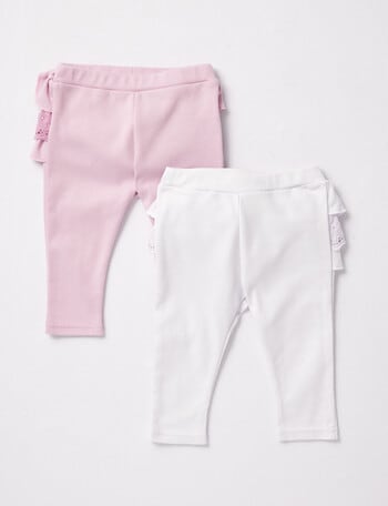 Little Bundle Pretty In Pink Pant Set, 2-Piece, Pink product photo