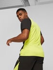 Puma Fit Triblend Ultrabreathe Tee, Black & Yellow product photo View 04 S