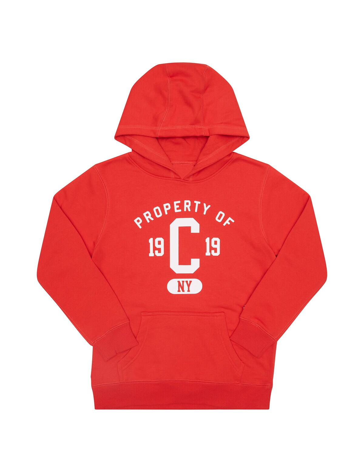 CHAMPION Boys Graphic Hoodie Jumper 11-12 Years Large Maroon Cotton