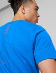 Puma Graphic Running Ultra Tee, Blue product photo View 04 S