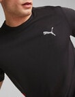 Puma Run Favourite Tee, Black & Coral product photo View 05 S