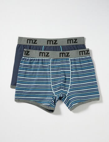 Mazzoni Fine Stripe Trunk, 2-Pack, Blue & Teal product photo
