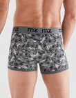 Mazzoni Leaf Print Open Front Trunk, 2-Pack, Black & Stone product photo View 03 S
