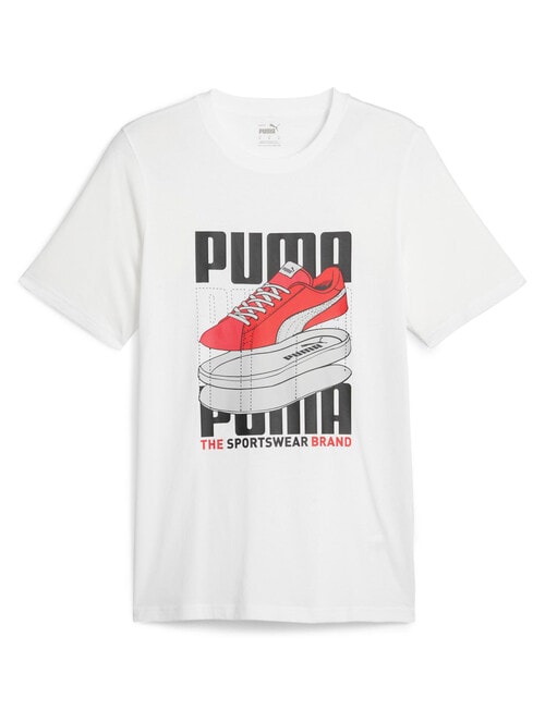 Puma Graphics Sneaker Tee, White product photo