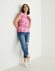 Zest Organic Cotton Tie Dye Short Sleeve Tee, Pink product photo View 03 S