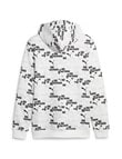 Puma Ess+ Logo Lab All-Over Print Hoodie, White product photo View 02 S