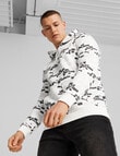Puma Ess+ Logo Lab All-Over Print Hoodie, White product photo View 03 S