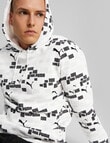Puma Ess+ Logo Lab All-Over Print Hoodie, White product photo View 07 S