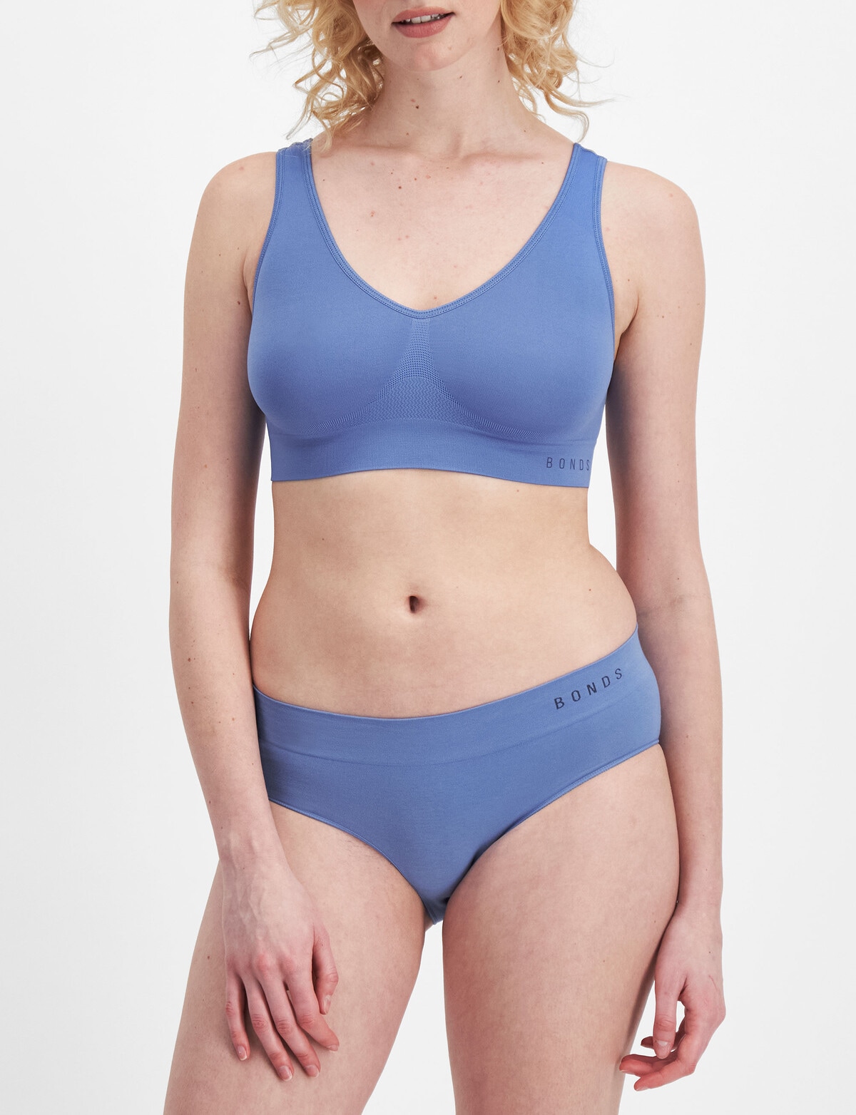 Bonds Seamless Midi Brief, Into The Blue, 8-18 - Lingerie Clearance