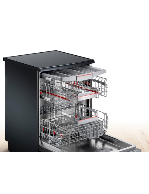 Bosch Series 6 Freestanding Dishwasher, Black Inox, SMS6HCB01A product photo View 02 L