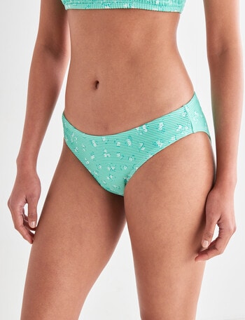 Zest Swimwear Ditsy Bikini Bottom, Green product photo