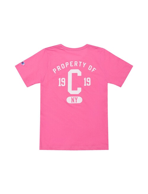 Champion Short Sleeve Tee, Pink Kiss product photo View 02 L