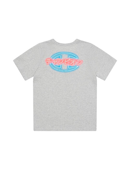Champion Graphic Short Sleeve Tee, Oxford Heather product photo View 02 L
