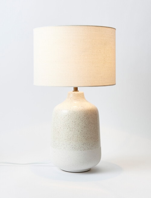 Salt&Pepper Dean Table Lamp, White product photo