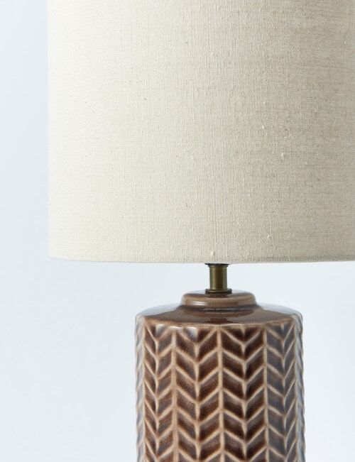 Salt&Pepper Newman Table Lamp, Brown product photo View 03 L