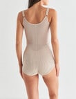 Lyric Firm Control Wirefree Mesh Lace Bodysuit, Nude product photo View 02 S