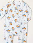 Teeny Weeny Sleep Fox Sleepsuit, Blue product photo View 02 S