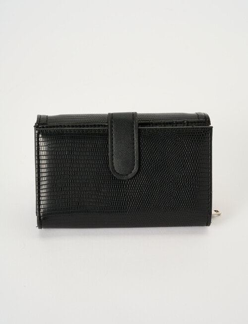Pronta Moda Noranne Medium Wallet, Black product photo View 02 L