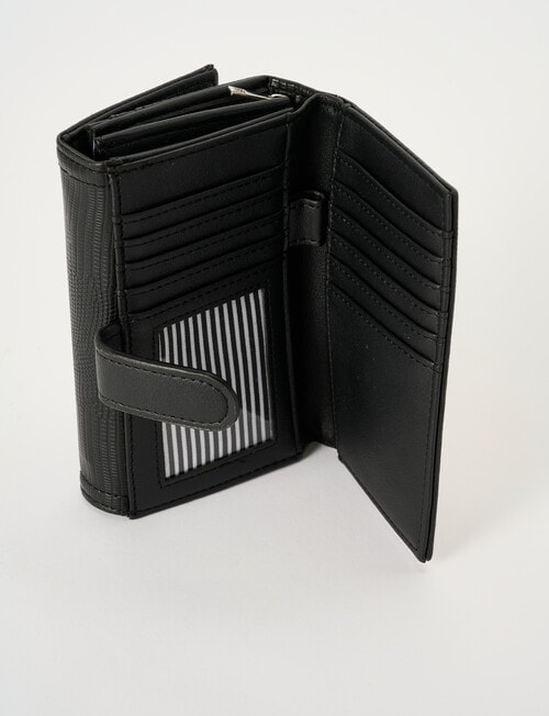 Pronta Moda Noranne Medium Wallet, Black product photo View 04 L
