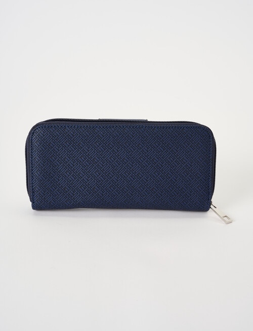 Pronta Moda Large Wallet, Navy product photo View 02 L