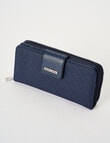 Pronta Moda Large Wallet, Navy product photo View 03 S