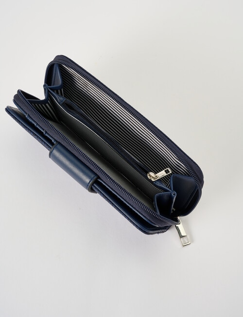 Pronta Moda Large Wallet, Navy product photo View 05 L