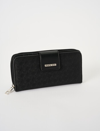 Pronta Moda Large Wallet, Black product photo