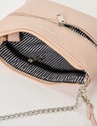Pronta Moda Lacey Crossbody Bag With Chain, Blush product photo View 05 S