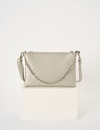 Pronta Moda Lacey Crossbody Bag With Chain, Silver product photo View 02 S