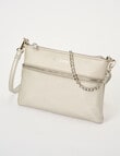 Pronta Moda Lacey Crossbody Bag With Chain, Silver product photo View 03 S