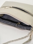 Pronta Moda Lacey Crossbody Bag With Chain, Silver product photo View 05 S