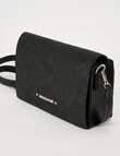 Pronta Moda Chic Crossbody Bag With Embossing, Black product photo View 03 S