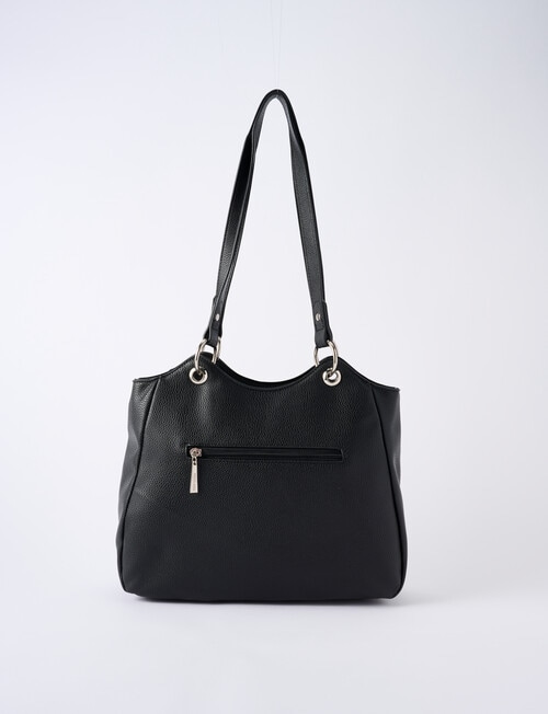 Pronta Moda Nancy Shoulder Bag, Black product photo View 02 L