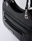 Pronta Moda Nancy Shoulder Bag, Black product photo View 03 S