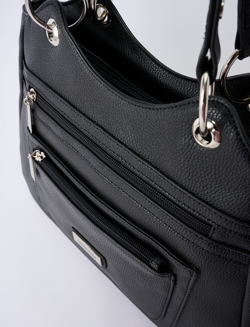 Pronta Moda Nancy Shoulder Bag, Black product photo View 03 L