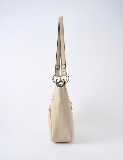 Pronta Moda Nancy Shoulder Bag, Bone product photo View 04 L