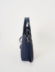 Pronta Moda Textured Medium Tote Bag, Navy product photo View 04 S