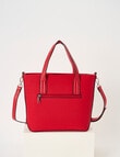Pronta Moda Textured Medium Tote Bag, Red product photo View 02 S