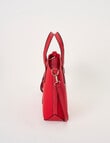 Pronta Moda Textured Medium Tote Bag, Red product photo View 04 S