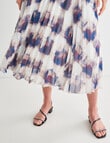 Jigsaw Pleat Print Skirt, Natural product photo View 04 S