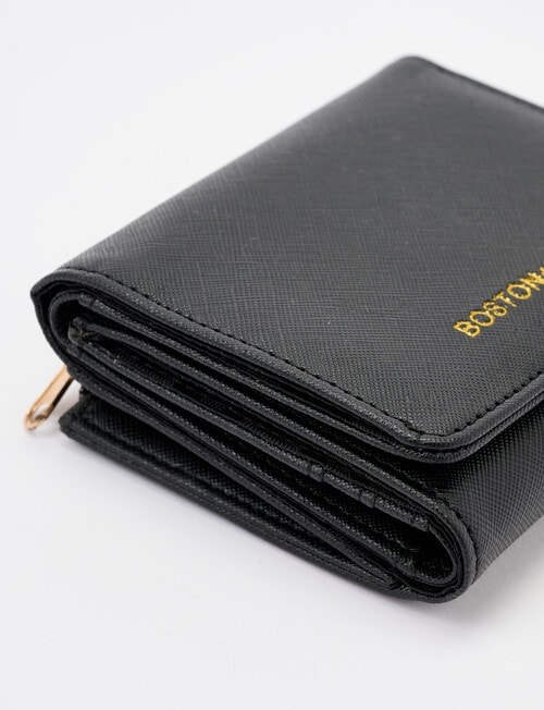 Boston + Bailey Small Wallet with Coin Pocket, Black product photo View 05 L
