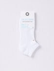 DS Socks Coolmax Cotton Cushion Sole Sport Anklet, White product photo View 02 S