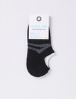DS Socks Coolmax Grip Cotton Sport Liner, Black & White product photo View 02 S