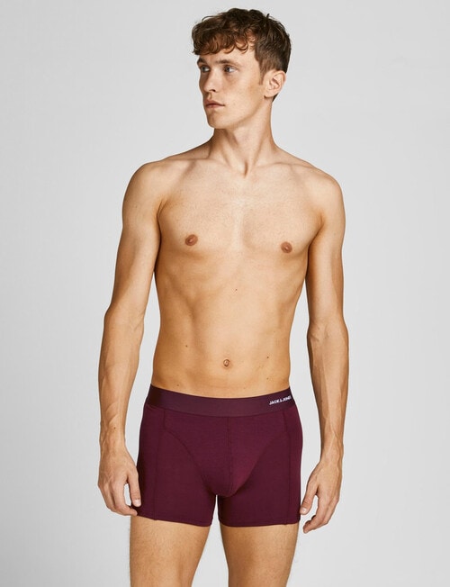 Jack & Jones Viscose Bamboo Basic Trunk, 3-Pack, Navy, Red & Black product photo View 03 L