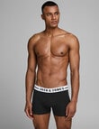 Jack & Jones Cotton Sense Trunk, 3-Pack, Black product photo View 03 S