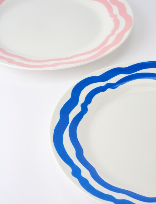 Porto La Mer Round Platter, 30cm, Indigo Serveware