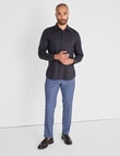 Laidlaw + Leeds Fancy Dobby Shirt, Black product photo View 03 S