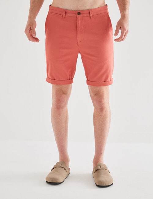 Gasoline Stephan Chino Short, Coral product photo